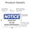 Signmission Door Not In Use Door Inoperable, 18 in W x Rectangle, Plastic OS-2PACK-NS-P-1218-L-11513 - alternate 6